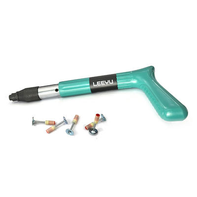 Πράσινο Mini Steel Nail Gun 4 Γυαλιές Δύναμη ρυθμιζόμενη για το ταβάνι για μέγιστο μήκος καρφιού 2in