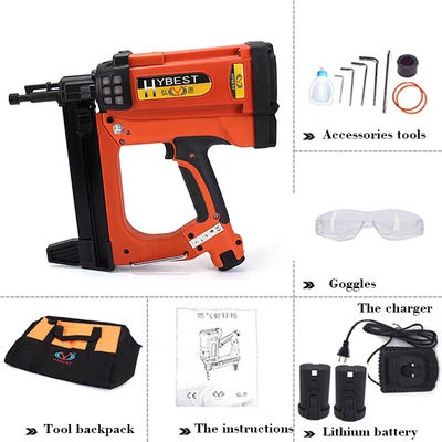 Μεταφορτώσιμο HYBEST GSR40 Lithium-ion Battery Gas Nailer για διακόσμηση και κατασκευή