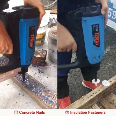 Προσαρμοσμένη υποστήριξη 2 σε 1 Gas Nailer για την απόδοση του σκυροδέματος και της μόνωσης