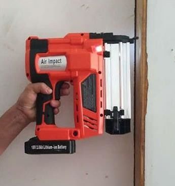 Βιομηχανική ποιότητα 18V 18 Ga Staple Li μπαταρία Cordless ξύλινη Nailer ισχυρή και ισχυρή