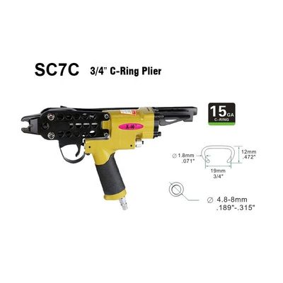 1.74kg Pneumatic SC7C 15GA 3/4' C-Ring Plier για και προσαρμοσμένη υποστήριξη OEM