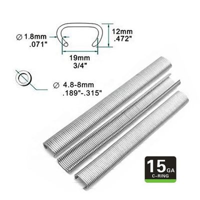 1.74kg Pneumatic SC7C 15GA 3/4' C-Ring Plier για και προσαρμοσμένη υποστήριξη OEM