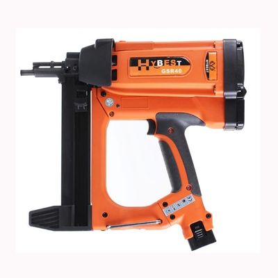 Προσαρμοσμένη υποστήριξη Ασύρματος Nailer Gas Nail Gun για σκυρόδεμα 800-100 Nails Ζωή κυψελών καυσίμου
