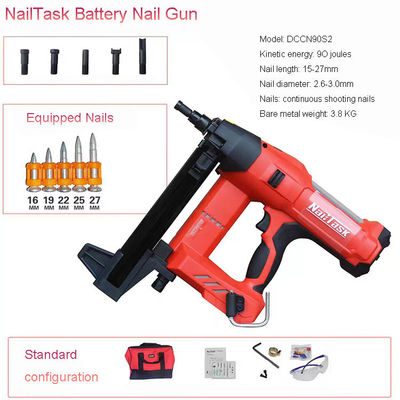 Nailtask DCCN 100X2 Πυροβόλο Μηχανή Αέρα Stapler Grade DIY Framing Nailer μπαταρία Nail Gun
