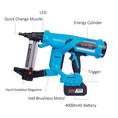 450*170*120mm Lithium Battery Gun Nailer για καρφιά από χάλυβα χωρίς κυψέλες καυσίμου