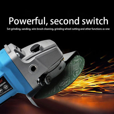 Μέγιστη ταχύτητα του κινητήρα 8500RPM επαναφορτιζόμενο 21V Brushless Angle Grinder για το κόψιμο και την γυάλωση
