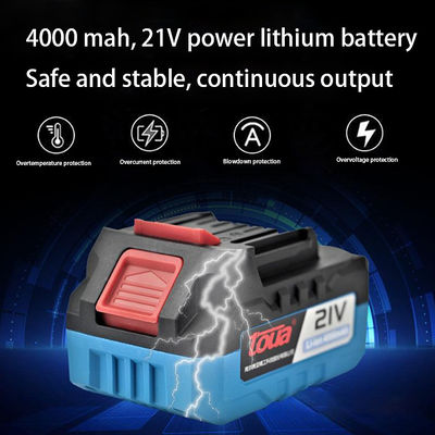 Μέγιστη ταχύτητα του κινητήρα 8500RPM επαναφορτιζόμενο 21V Brushless Angle Grinder για το κόψιμο και την γυάλωση