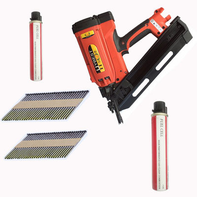 378*374*110mm 30-34 βαθμούς ασύρματος αέριο πλαίσιο Nailer Kit για το μέγιστο μήκος καρφί 3 1/2in