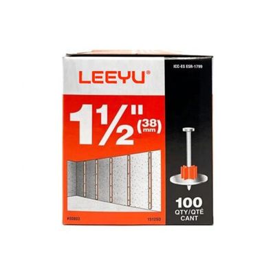 Ζυγισμένο 1-1 / 2 ίντσες. / 38mm Drive Pin με πλυντήριο 100-Pack Point Cut Point Sharp Point