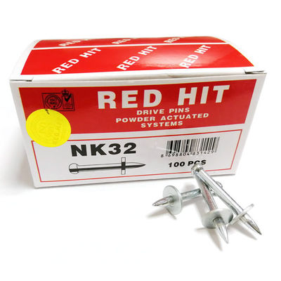 Συμπληρωματικά φλάουτα RED HIT Ζυγισμένα ατσάλινα συσσωρευτικά σκυροδέματα οδήγησης σκυροδέματα πυροβολισμού καρφιά