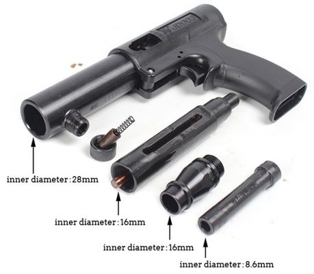 335mm Black Nail Gun και αξεσουάρ για χαμηλής ταχύτητας έμμεσες βρόγχες που κινούνται με καρφιά