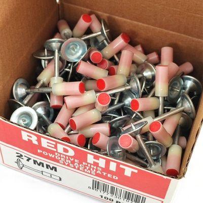 Μεταλλικό πλυντήριο διαμέτρου. 15.6mm 27mm Μίνι καρφίτσες οροφής για ταχεία συσκευή στερεοποίησης τοίχων σκυροδέματος
