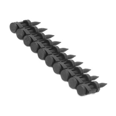 Μαύρο φινίρισμα ISO Standard Carbon Steel Flat Gas Drive Pins για κατασκευές κτιρίων Smooth Shank Type 6.3MM