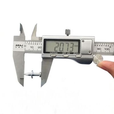 20mm Ζυγισμένο-φωτεινό X-HM Σιδηρουργική Σφραγίδα με 9.5mm Διαμέτρου Ατσάλινα Νυχιά Πλυντή
