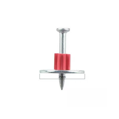 7.6mm Διαμέτρου κεφαλιού 25mm Χάλυβα πλυντήριο υψηλής ταχύτητας ατσάλινα καρφιά για PDW Σιδηρουργικές καρφίτσες