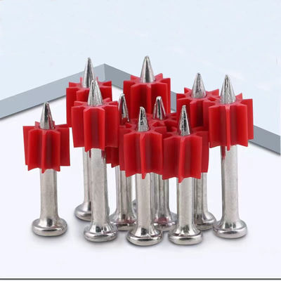 NS301 301T PD Νυχιά με κόκκινο φλάουτο Smooth Shank 60 Steel Shooting Beton Nails