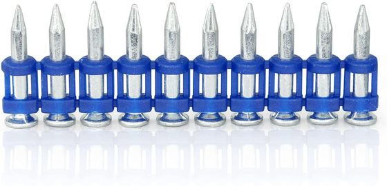 GB Standard Flat Head Plastic Strip Nails for Concrete Gas Σιδηρουργικά στριμμένα καρφιά από χάλυβα