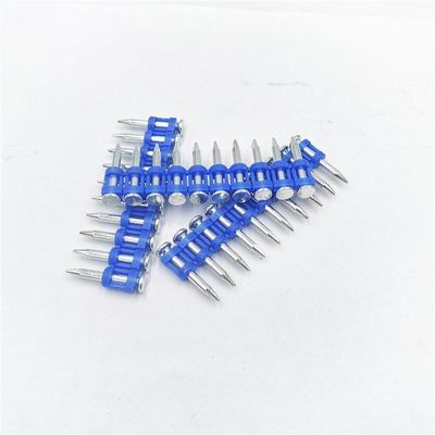 GB Standard Flat Head Plastic Strip Nails for Concrete Gas Σιδηρουργικά στριμμένα καρφιά από χάλυβα