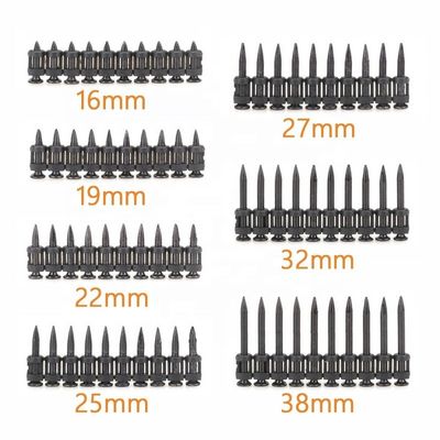 3.0mm Διαμετρήματος βάρους Super διεισδύουν μαύρο σκυρόδεμα καρφίτσες καρφίτσες για σκληρό σκυρόδεμα