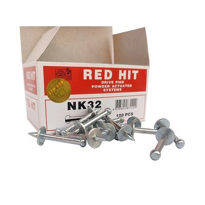 3.7mm Shake Dia. NK32 Shooting Nail Drive Pin με μεταλλικό πλυντήριο 12mm Ενσωμάτωση
