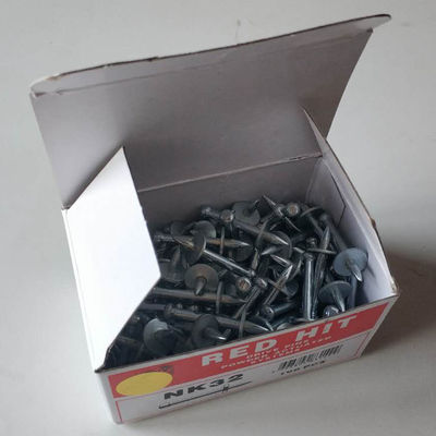 Ασφαλίστε την οροφή σας με 32mm RED HIT Beton Nail Ceiling Clips και 12mm Washer Dia