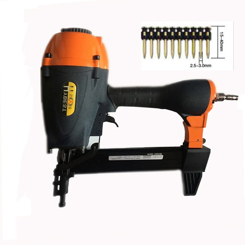 SR40 Αεροσυσσωματικό Nailer Αεροκίνητο Nail Gun Για Min Nail Length 1/2in 370*380*120mm