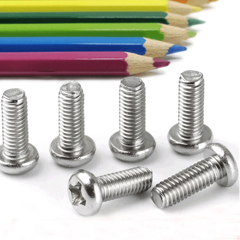 ISO Standard ZINC Τελική υψηλής ποσότητας από ανοξείδωτο χάλυβα 304 Cross Round Head Pan