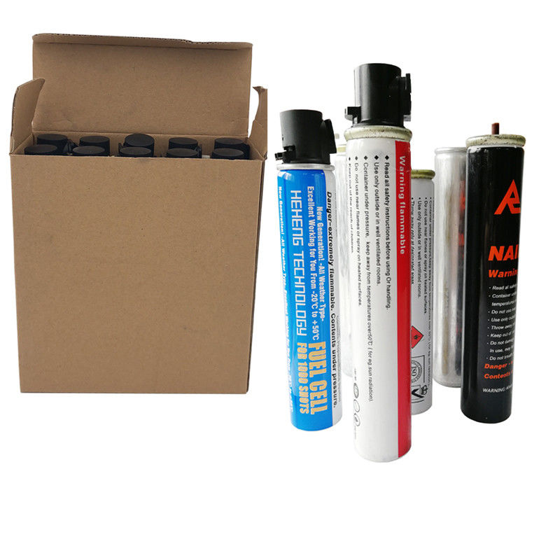 Ονομαστική χωρητικότητα 40g/80ml Κυττάρα καυσίμου αερίου για το πλαίσιο Nail Gun μήκος/διάμετρος 31,5/165mm