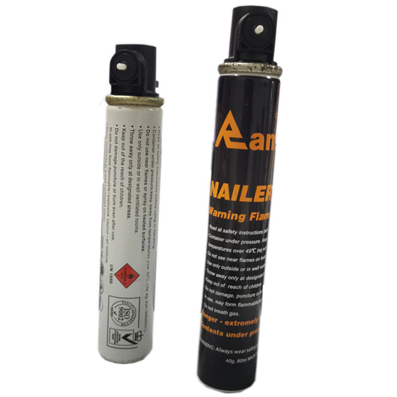1000 σφαίρες Qty προπάνιο Nailer Gas Fuel Cell με 38g/75ml χωρητικότητα και προσαρμοσμένο σχεδιασμό